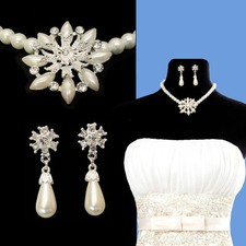 Parure mariage collier d'occasion  Épinay-sur-Orge