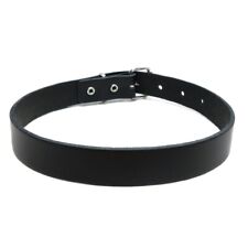 Lederhalsband schwarz echtlede gebraucht kaufen  Deutschland