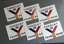 ORIGINAL GENUÍNO YARDLEY TEAM BRM B.R.M. CONJUNTO DE 6 ADESIVOS ANTIGOS, usado comprar usado  Enviando para Brazil