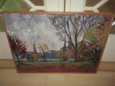 ölbild herbst landschaft gebraucht kaufen  Bassum