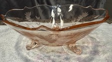 Vintage pink etched for sale  Savage