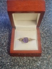 9ct gold amethyst for sale  PETERBOROUGH