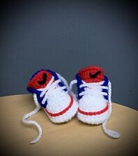 Sapatos de bebê de crochê feitos à mão botas de bebê de lã de crochê chinelos treinadores, usado comprar usado  Enviando para Brazil
