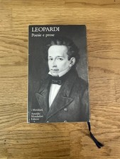 Giacomo leopardi poesie usato  Italia