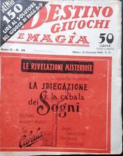 Rivista destino giuochi usato  Roma