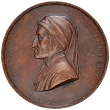 Medaglia dante alighieri usato  Italia