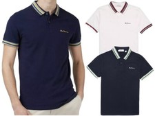 Camiseta polo masculina manga curta Ben Sherman House algodão gola alta botão comprar usado  Enviando para Brazil
