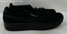 Tênis Puma Feminino Vikky Empilhado 369144-01 Preto com Cadarço Tamanho 6.5, usado comprar usado  Enviando para Brazil