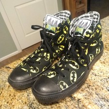 Raro Sapato Converse Chuck All Star Batman Gotham City Preto Tamanho 11M/13W 140151F comprar usado  Enviando para Brazil