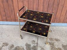Carrinho de servir carrinho de chá mesa de vidro anos 50 mesa lateral Rockabilly meados do século bar comprar usado  Enviando para Brazil