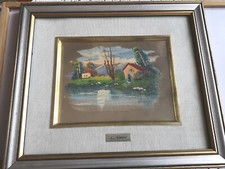 Quadro paesaggio foglia usato  Italia