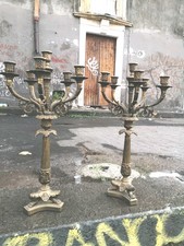 Coppia candelabri ottone usato  Catania
