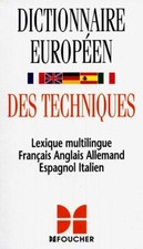 Dictionnaire europeen techniqu d'occasion  France