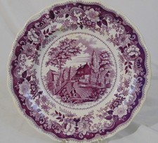 Placa histórica antiga Richard Jordan New York Mulberry Quaker Staffordshire comprar usado  Enviando para Brazil