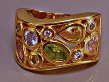 Bague plaqué sertie d'occasion  Monistrol-sur-Loire