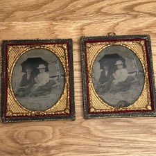 Daguerreotype ambrotype pair for sale  NORWICH