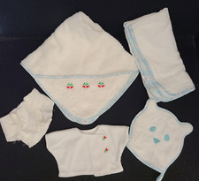 Antigo American Girl Pleasant Company Bitty Baby Cobertor Toalha Luva Camisa Fralda comprar usado  Enviando para Brazil