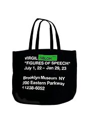 Bolsa tocha Virgil Abloh Brooklyn Museum figuras de fala BKM FOS preta comprar usado  Enviando para Brazil