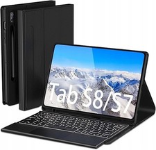 Custodia Tastiera Bluetooth Samsung Galaxy Tab S8 S7 Retroilluminata Touchpad na sprzedaż  PL