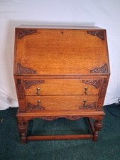 Oak bureau art for sale  ABERDARE