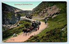 Postcard coaching scene for sale  LLANFAIRFECHAN