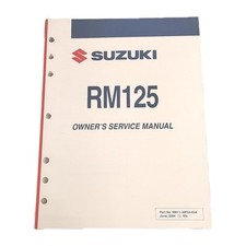 2004 Suzuki RM125 Loja de Motocicletas Serviço Manual de Reparo Bicicleta Suja Motocross , usado comprar usado  Enviando para Brazil