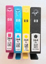 4 peças. Cartuchos de impressora coloridos e pretos HP 364XL CN685E (cartuchos vazios 2016) comprar usado  Enviando para Brazil