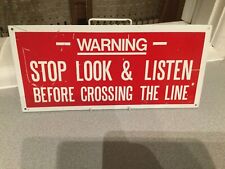 Vintage sign warning for sale  BASINGSTOKE