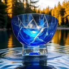 Blue art glass for sale  Washington