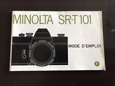 Mode emploi minolta d'occasion  Nice-