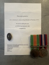 Second war medal for sale  BIRMINGHAM