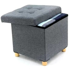 Pouf contenitore grigio usato  Caivano