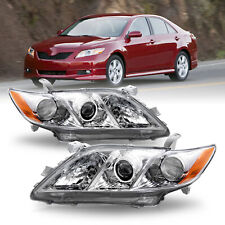 Faróis para 2007 2008 2009 Toyota Camry cromado projetor âmbar pares LH+RH comprar usado  Enviando para Brazil