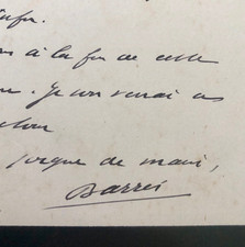 Maurice barrès lettre d'occasion  Tours-