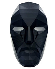 MÁSCARA DE JOGO DE LULA Front Man Frontman preta máscara fantasia de plástico rígido Netflix comprar usado MÁSCARA DE JOGO DE LULA Front Man Frontman preta máscara fantasia de plástico rígido Netflix comprar usado  Enviando para Brazil