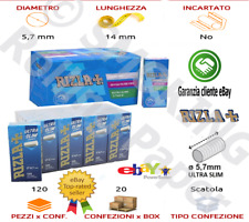 FILTRI RIZLA ULTRA SLIM 5,7MM EXTRA POP TIPS IN STICK DA 20 SCATOLE 120 FILTRE comprar usado  Enviando para Brazil