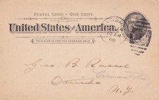 Usa 1898 cartolina usato  Vobbia