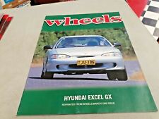 Folheto de vendas 1995 HYUNDAI EXCEL teste de estrada, usado comprar usado  Enviando para Brazil