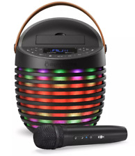 Usado, Máquina de canto SingCast One sistema de karaokê Bluetooth com microfone sem fio, show de luzes comprar usado  Enviando para Brazil