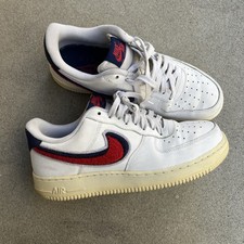 Tamanho 8.5 - Nike Air Force 1 07 LV8 Chenille Swoosh 823511-106 SEM CAIXA comprar usado  Enviando para Brazil
