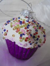 Glas christbaumkugel cupcake gebraucht kaufen  Alsdorf