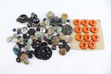 Antique glass buttons for sale  LEEDS