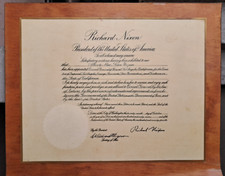 Richard Nixon autografou sua nomeação como cônsul-geral do Peru em 1969. comprar usado  Enviando para Brazil