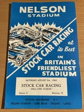 Stock car programme for sale  BURTON-ON-TRENT
