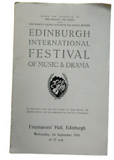 Edinburgh festival concert for sale  BRISTOL