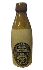 Garrafa de cerveja de gengibre de grés fermentado Brewster & Dodgson Leeds Reino Unido vintage comprar usado  Enviando para Brazil