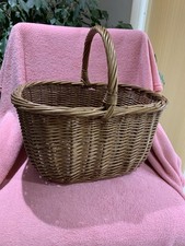 Vintage wicker shopping for sale  ASHFORD