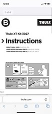 Thule 3027 fitting for sale  DUNSTABLE