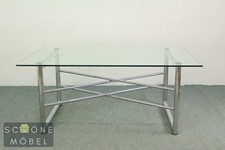 Glastisch couchtisch chrom gebraucht kaufen  Berlin
