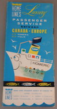 Home Line:  Prospekt "Kanada-Europa mit S.S. Homeric S.S. Italia 1955 (93595) comprar usado  Enviando para Brazil